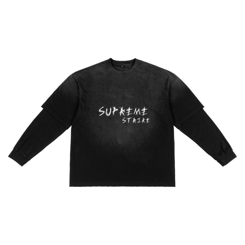 Sunfade Hand-Frayed Faux Two-Piece T-Shirt