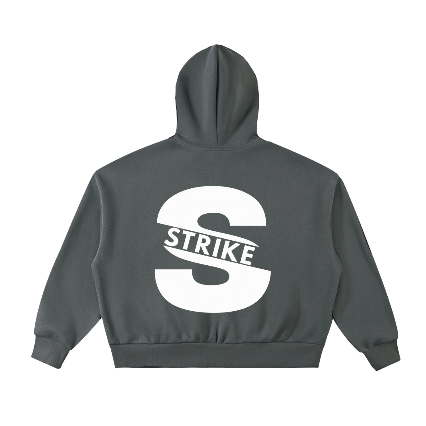 Fleeced Full-Zip Boxy Hoodie
