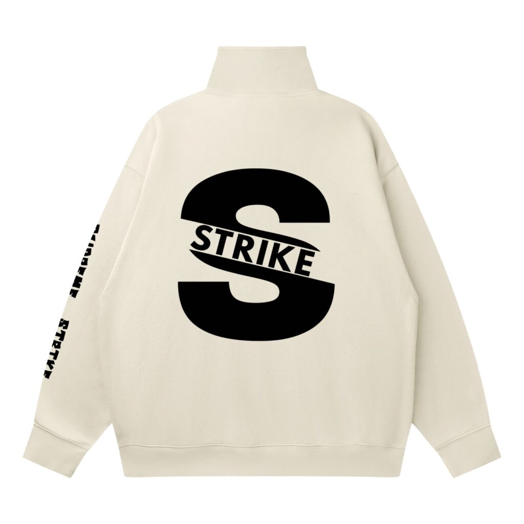 Quarter-Zip Drop Shoulder Sweatshirt