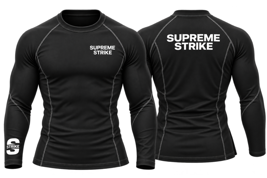 Supreme Strike Black Long Sleeve Rashguard