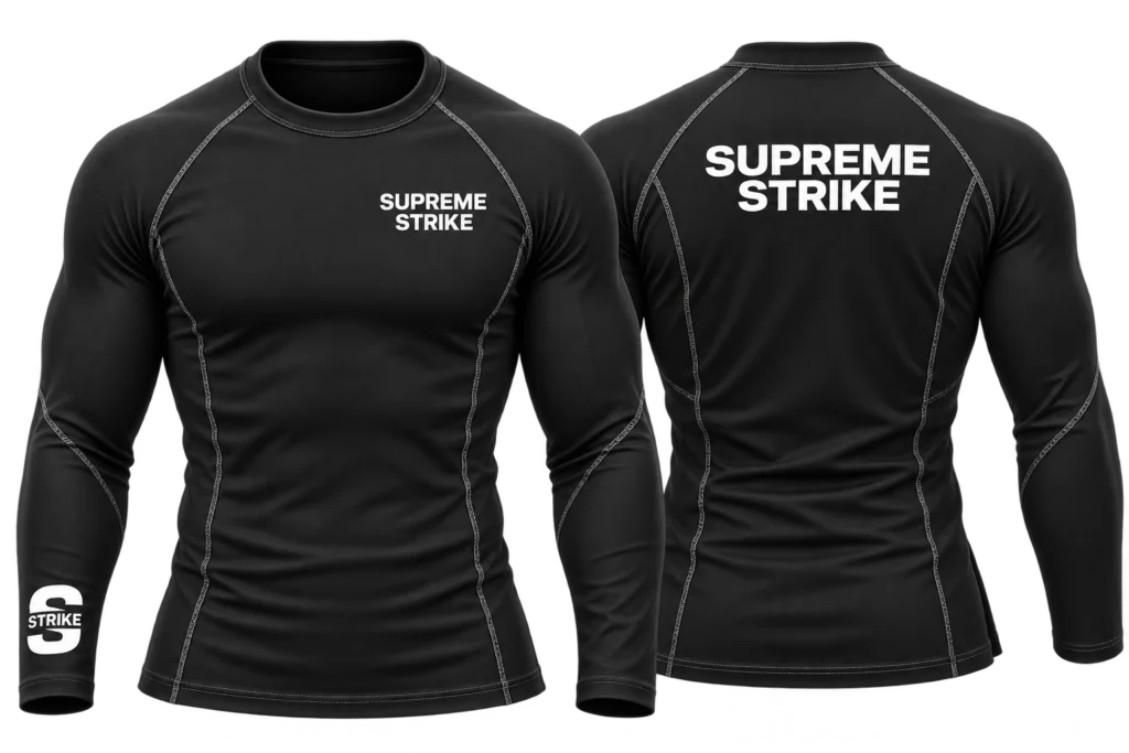 Supreme Strike Black Long Sleeve Rashguard