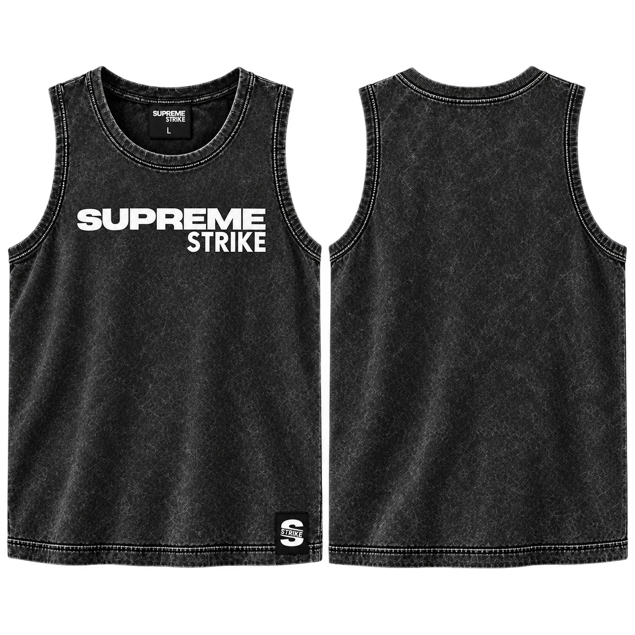 Supreme Strike Oversized Acid-Wash Tank Top