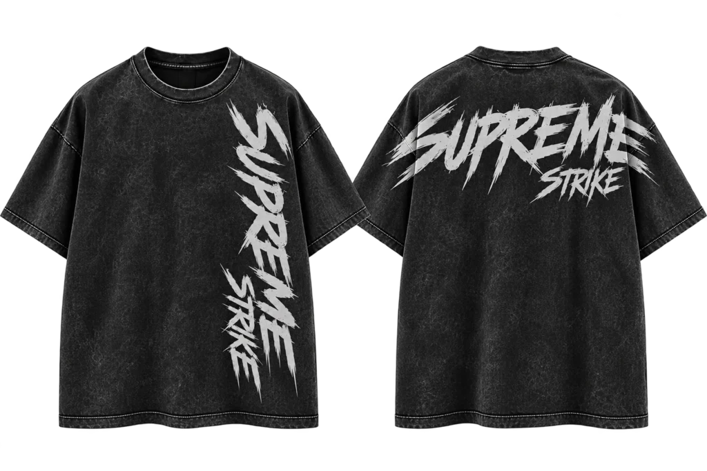 Supreme Strike Oversized Acid-Wash T-Shirt