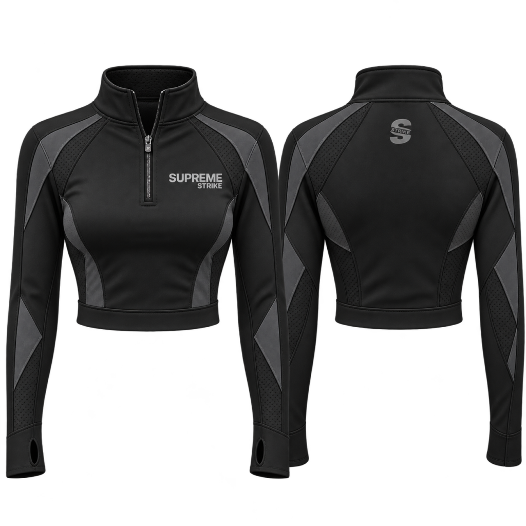Supreme Strike Cropped Performance Quarter Zip