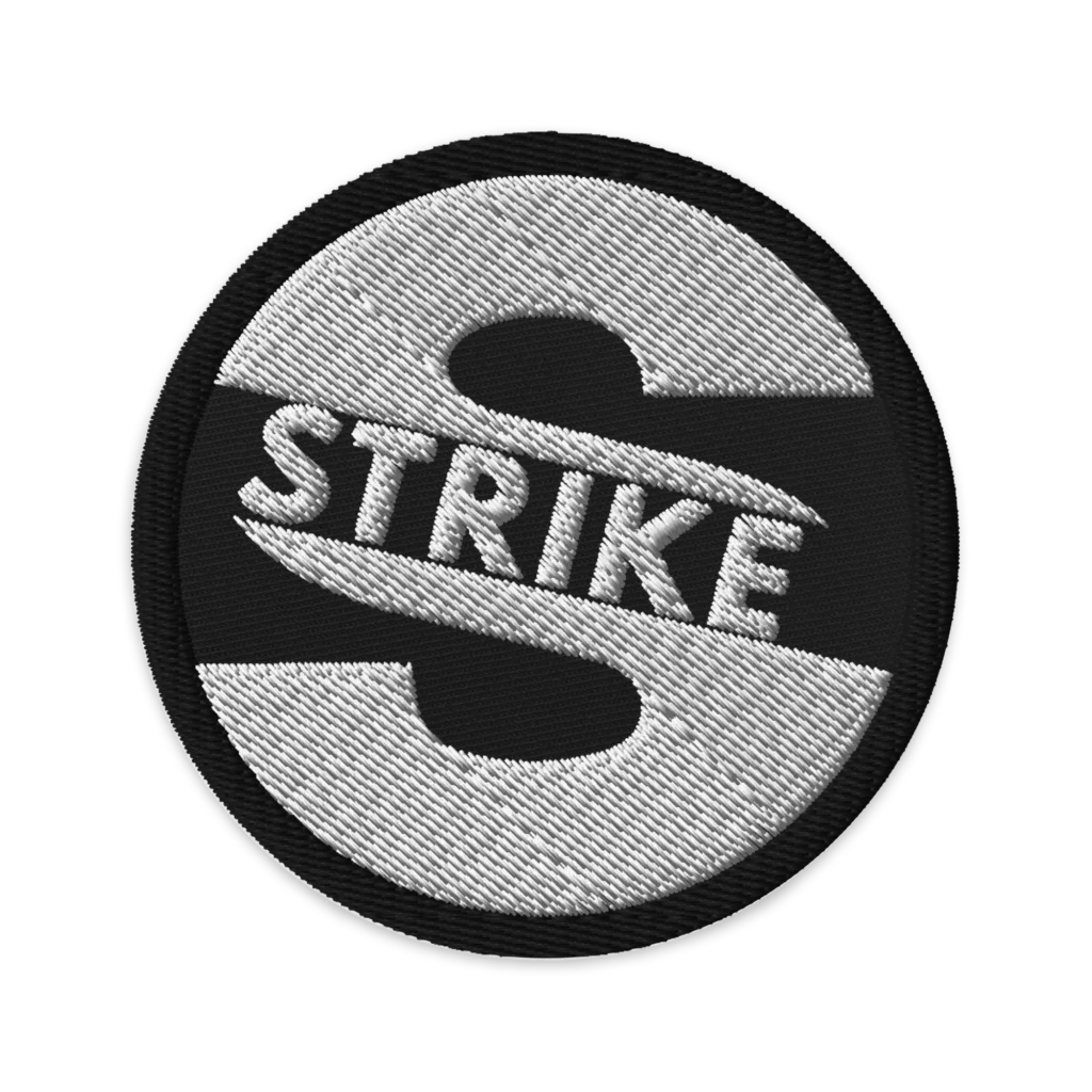 Logo embroidered patch